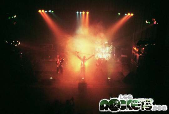 ROCKETS live nel 1978, i fari Coemar da 1000 watt - Photo by A. D'Andrea - © LesROCKETS.com