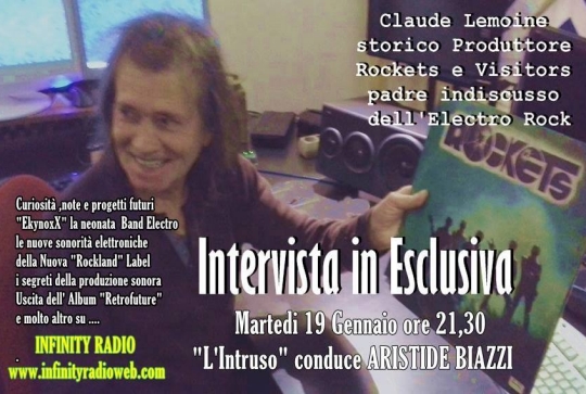 Claude Lemoine a L'Intruso su Infinity Radio - © LesROCKETS.com